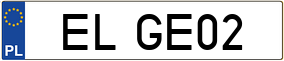 Truck License Plate